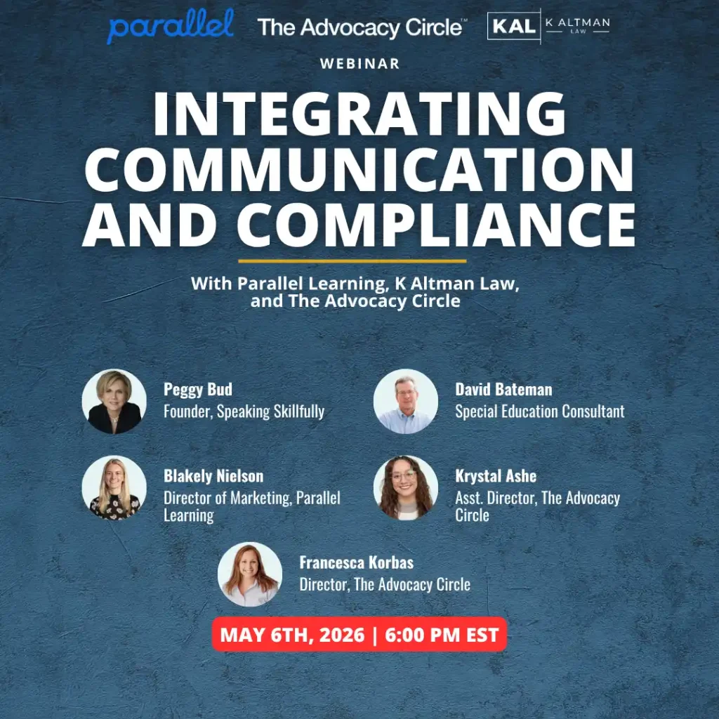 Webinar: Integrating Communication and Compliance with Parallel Learning, K Altman Law, The Advocacy Circle