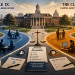 Title IX & Clery Act comparison: campus safety, civil rights, policies, and regulations.